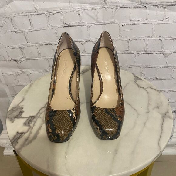 Women’s snake print heels - Picture 2 of 7